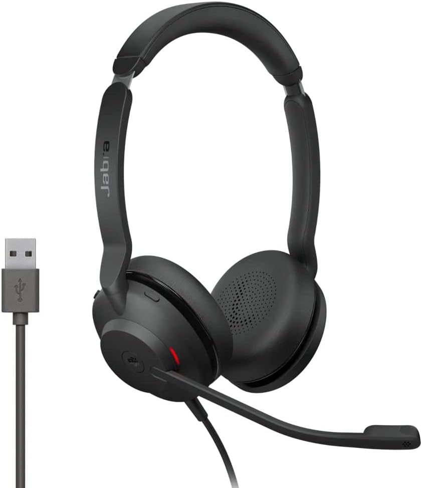 Alternative view of Evolve2 30 kulaklık seti, gürültü önleyici stereo kulaklık, Microsoft Teams sertifikalı, 2 mikrofon çağrı teknolojisi, USB-A kablosu, siyah