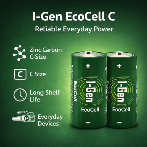 Alternative view of I-Gen Ecocell Çinko Karbon C Boy (R14) 1.5V Pil 10'Lu Paket