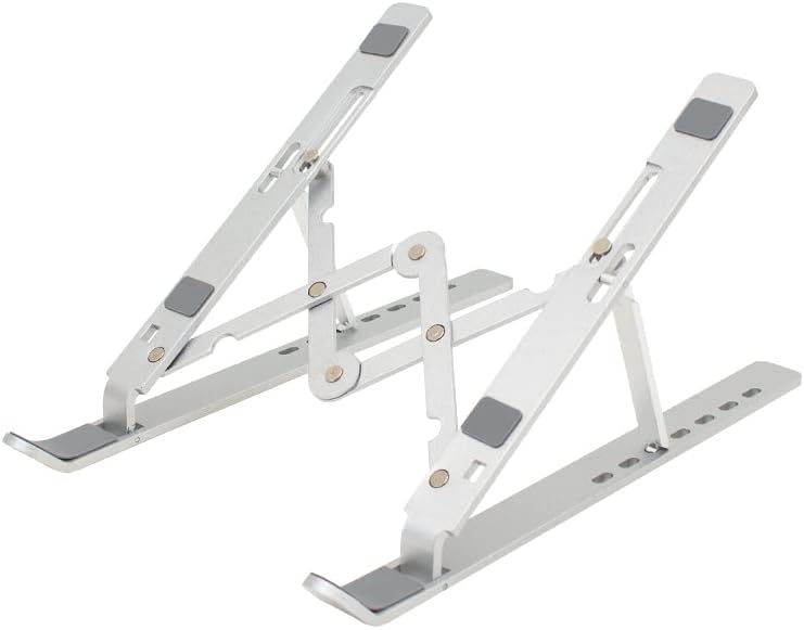 Alternative view of Ayarlanabilir Metal Laptop ve Tablet Standı (10-15.6 İnç), Kaymaz Tabanlı Ergonomik Masaüstü Bilgisayar Yükseltici