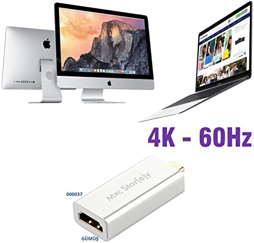 Alternative view of USB-C HDMI Dönüştürücü | 4K 60Hz Görüntü Aktarımı | MacBook Pro Air, iPad Pro Uyumlu Type-C HDMI Adaptör Gümüş