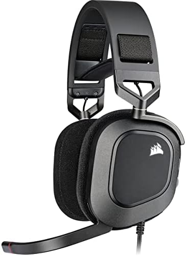 HS80 RGB USB Oyuncu Kulaklığı, Dolby 7.1 Surround, Dinamik RGB Aydınlatma, Discord Sertifikalı, Siyah (CA-9011237-EU)