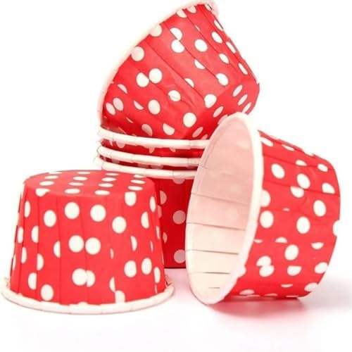 Alternative view of 50’li Renkli Muffin ve Cupcake Kağıdı – Noktalı Kek Kalıbı, Tek Kullanımlık Fırın Kağıdı, Isıya Dayanıklı Pişirme Kabı (Karışık Renkler)