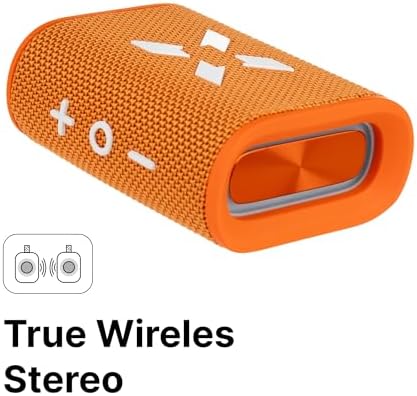 Xenon Smart Bluetooth Kablosuz Su Geçirmez IPX7 RGB TWS Stereo Hoparlör (Turuncu-Beyaz) X6703