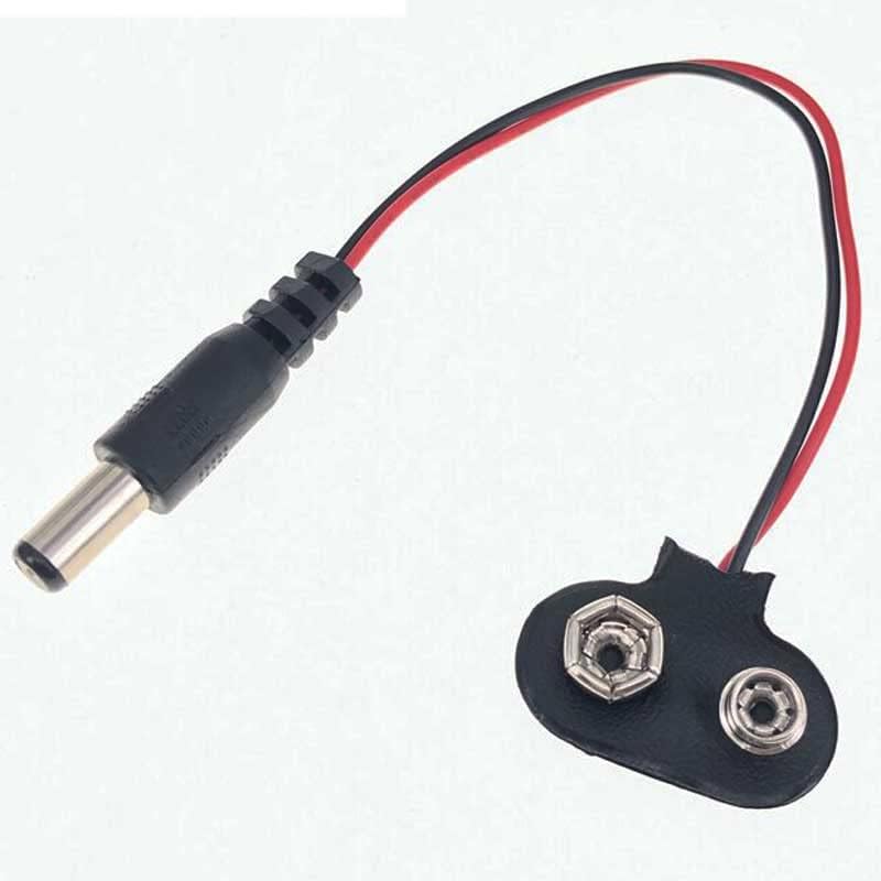 3 Adet - 9 Volt 2.1 Mm Jacklı Pil Başlığı, Adaptör Dönüştürücü Bağlantı Kablosu, Jack Battery Connector, (IC-232A) - Görsel 3