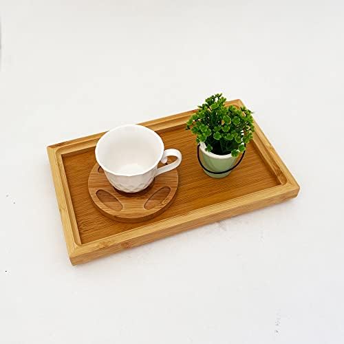Bambu Dikdörgen Servis Tepsisi Küçük Boy Tepsi 25cm*15cm*2.6cm - Görsel 2