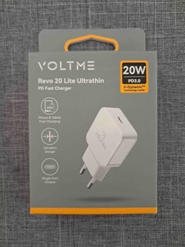 Alternative view of Voltme Revo 20 Lite Type-C 20W GaN Ultra İnce PD Hızlı Şarj Adaptörü Beyaz