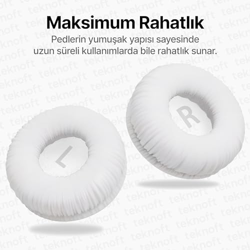 Alternative view of JBL için Tune 250 450BT 460BT 500 500BT 510BT 520BT 560BT 600BT 600BTNC 660NC Modelleri İle Uyumlu Yumuşak ve Rahat Kulaklık Pedi ve Kafa Yastığı (Beyaz, Kulaklık Pedi + Kafa Yastığı)