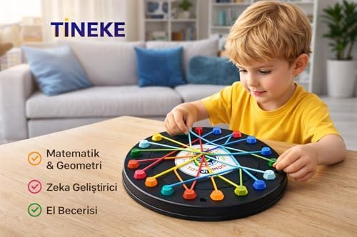 Alternative view of Lastik Geçirme Zeka Oyuncağı Çocuklar İçin Eğitici Geometrik Şekil Seti
