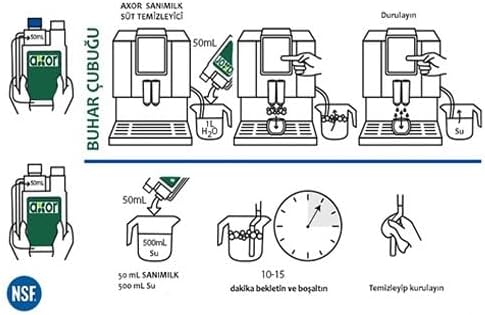Kahve Makinesi Buhar Çubuğu Ve Süt Yolları Temizleme Solüsyonu Likit Temizleyici 1000 Ml - Görsel 2