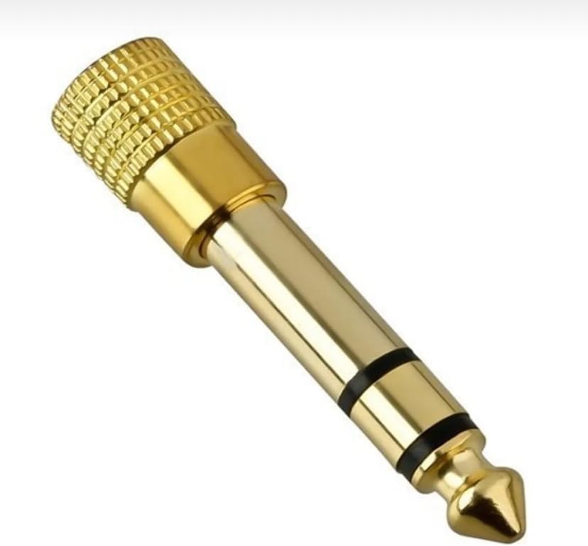 Alternative view of Kablo Jak Dönüştürücü - Jack Çevirici erkek 6.5mm - dişi 3.5mm Siyah Jack Fiş jack Çevirici Stereo