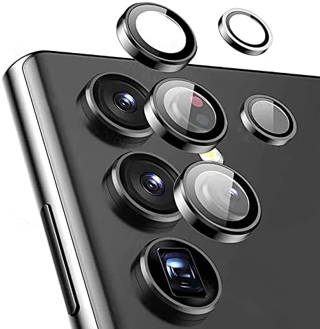 Galaxy S23 Ultra İle Uyumlu Lens Koruyucu Kolay Tak Çıkar Ergonomik İnce Tasarım Kırılma Ve Çizilme Önleyici CmConan Kamera Koruyucu Siyah - Görsel 2