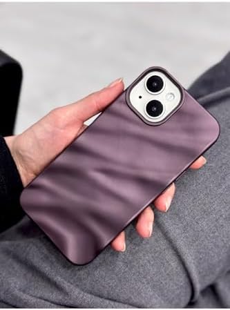 Iphone 13-14 Ve 15 ile Uyumlu 3d Wave Kabartma Mat Silikon Kılıf - Görsel 3