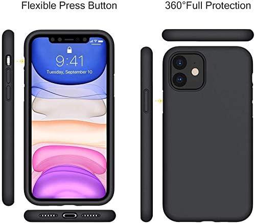 Alternative view of ceptehatavar Kılıf iPhone 11 ile Uyumlu içi Kadife Lansman Silikon Kılıf Şok Emici Full Kasa Koruma Sağlayan (Siyah)