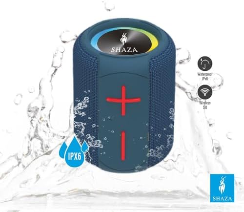 SHAZA Taşınabilir Bluetooth Hoparlör IPX6 Suya Dayanıklı - 6W Ses Çıkışı Mavi - Görsel 3