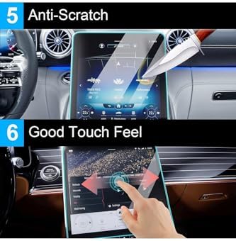 Mercedes C Serisi ile uyumlu C200 / C180 / CLE/GLC / W206 2022-2026 Model 11.9 inç Multimedya Navigasyon 9h Nano Ekran Koruyucu - Görsel 3