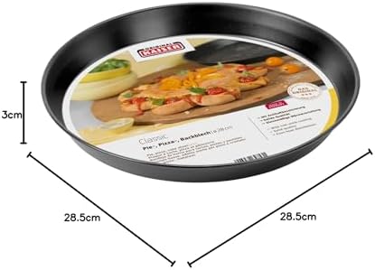 ORIGINAL Delicious fırın/pizza tepsisi Ø28 cm, alaşımlı çelik, siyah, 28 cm - Görsel 3