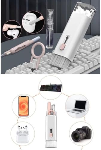 Jouis 7'si 1 arada Elektronik Temizleme Kiti, Klavye Temizleyici, Dizüstü Bilgisayar Temizleme Kiti Monitör, Cep Telefonu, Bluetooth, Kulaklık, Lego, Airpods, Dizüstü Bilgisayar Kamera (Pembe) - Görsel 3