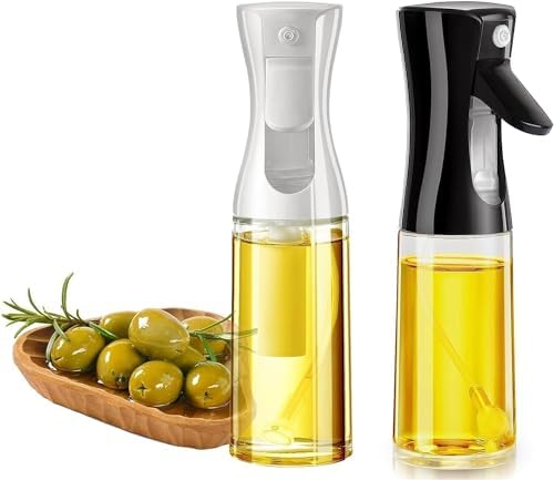 Cam Yağ Sprey Şişesi – 200ml Püskürtmeli Yağdanlık, Cam Gövde, Airfryer, Fırın ve Diyet Yemekler İçin Yağ Püskürtücü Şişe - Görsel 3