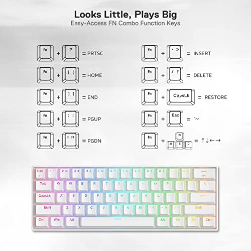 K530 Draconic%60 Kompakt RGB Kablosuz, 5.0 Bluetooth Oyun Klavyesi Kahverengi Anahtarlı ve 16,8 Milyon RGB Aydınlatma
