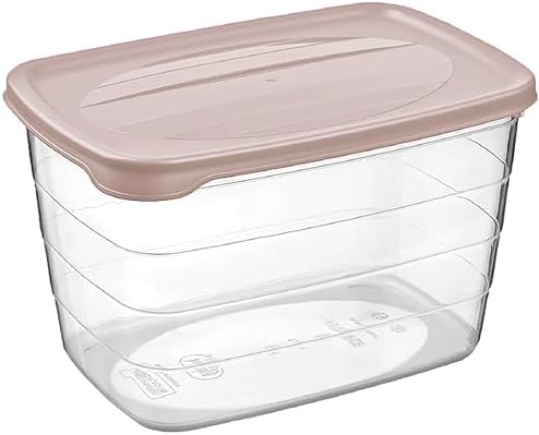 Şeffaf Kapaklı Saklama Kabı Seti, 5 Parça, Kat Kat Düzenleyici (Pembe) - Görsel 2