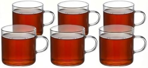 Alternative view of 6'lı Şeffaf Cam Espresso Bardak Seti – Isıya Dayanıklı Minimal Tasarım Kahve Bardakları – 6 cm Yükseklik, 6 cm Çap – Türk Kahvesi, Espresso ve Kafe Kullanımı İçin Şık Sunum Bardakları
