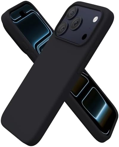 iPhone 17 Promax Uyumlu Silikon Telefon Kılıf Arka Kapak Koruma Leke Tutmaz Kolay Temizlenen Kutulu Hediye İnce Hafif Dayanıklı Kaymaz Modern Tasarım Orijinal Lansman Kalitesinde (Siyah) - Görsel 2