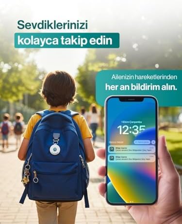 Gözcü Mobil Ios Android Uyumlu Airtag 10/30 Ay Batarya Ömrü Anlık Geçmişe Dönük Konum Gps Araç Motor Çocuk Akıllı Takip Cihazı (Mini) - Görsel 3