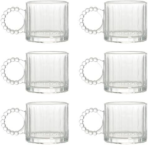 Alternative view of Cam Bardak Seti, 300ml, 6 Parça, Boncuk Kulplu