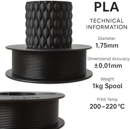 Pla+ Filament 1.75mm 1 Kg - Siyah