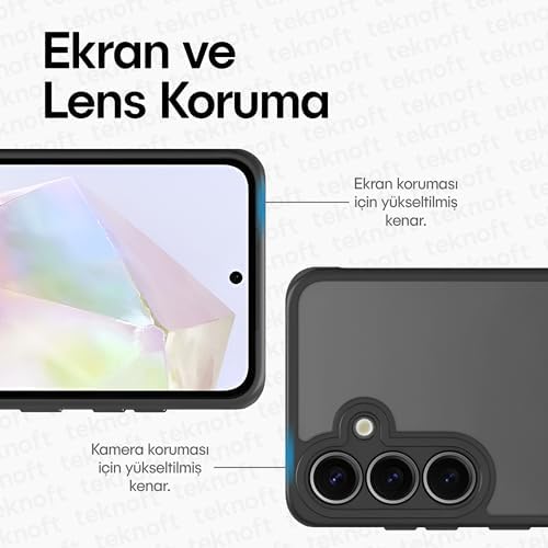 Alternative view of Galaxy A26 için Basic Serisi Yükseltilmiş Lens Çerçeveli Ultra Güçlü Darbeye Dayanıklı Yumuşak Silikon Mat Kılıf (Galaxy A26)
