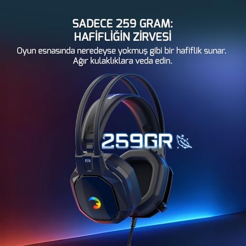 Alternative view of GamePower Ryo Siyah 7.1 Surround Rainbow Gaming (Oyuncu) Kulaklık