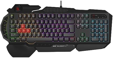 Bloody B310N Q Türkçe Multimedya Neon Gamer Oyuncu Klavye (Oyunculara Özel ASDW Yedek gaming tuşlar) - Görsel 3