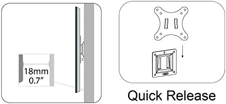 Alternative view of DA-90303-1 81Cm (32") Büyüklüğe Kadar Olan Monitörler Için Üniversal Duvar Aparatı
