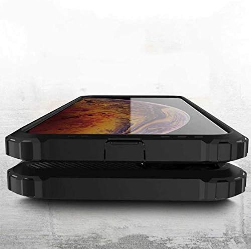 Apple iPhone 11 Pro ile Uyumlu Kılıf Çİft Katman Koruyucu Crash Military Tank Kılıf - Mavi - Görsel 3
