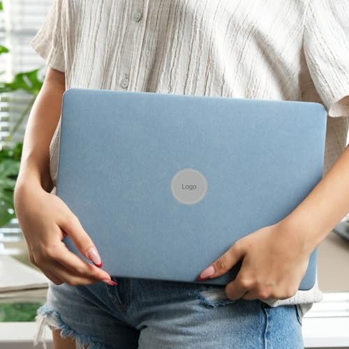 Alternative view of MacBook Air M1 Kılıf A2337 Uyumlu 13 İnç Kumaş Kaplama Sert Koruyucu Kapak A2179 A1932 Hard Case Açık Mavi
