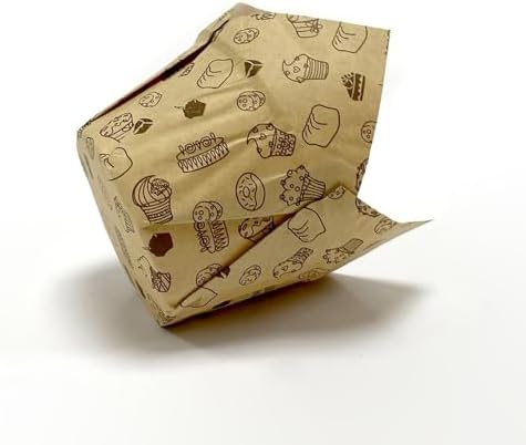 50'li Kalın Lale Kapsül Kraft Kek Desenli Muffin Kek Kalıbı, İçi Yağlı Kağıt Tulip, Cupcake Kağıdı Doğum Günü Parti Dekorasyonu için
