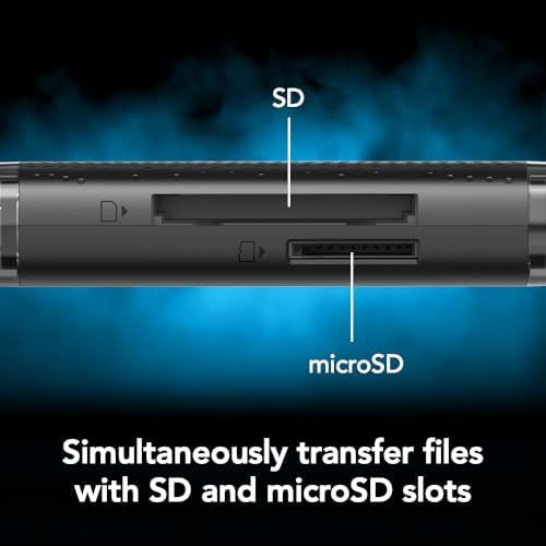 Çift Yuvalı USB-A/C Okuyucu, 205MB/s'ye kadar Aktarım Hızı, SD ve microSD Kartları (LRW310X-BNBNG) destekler - Görsel 3