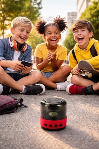 Taşınabilir Bluetooth Hoparlör, Mini Kablosuz Speaker, Yüksek Ses Seviyesi ve Derin Bass, USB Şarjlı, Ev Ofis Seyahat İçin Kompakt Masaüstü Hoparlör,Bluetooth Mini Hoparlör, Taşınabilir - Görsel 3