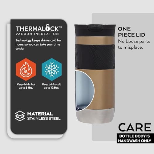 BYRON PRO SNAPSEAL TERMOS BARDAK 470ML KARAMEL - Görsel 3