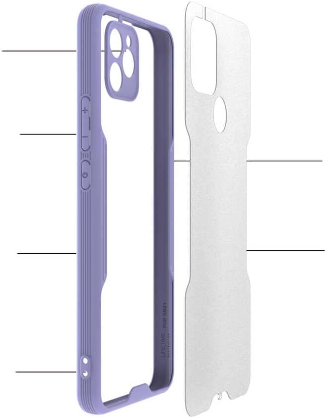 General Mobile GM 21 Uyumlu Kılıf Mat Kamera Korumalı Silikon Platin - Görsel 3