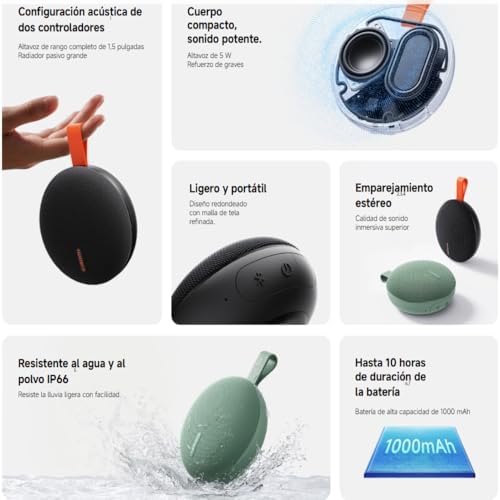 Xiaomi Bluetooth Speaker Essential Taşınabilir Bluetooth 6.0 Hoparlör Yeşil (Xiaomi Türkiye Garantili) - Görsel 3
