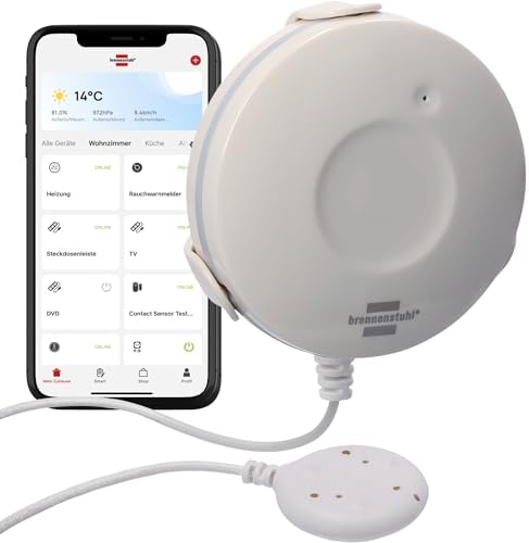 Alternative view of Brennenstuhl Connect Zigbee Serisi IP68 Lisanslı Smart Home 115 cm Kablolu Su Dedektörü