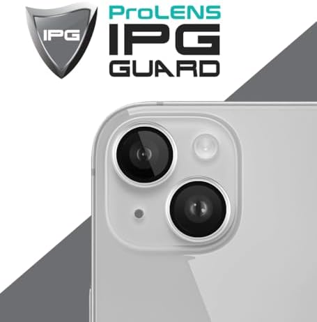 iPhone Uyumlu IPG ProLENS Şeffaf Kamera Lens Koruyucu – HD Netlik, Çizilmez Alumina Silikat Temperli Cam, Şeffaf Halkalı Bireysel Lens Kapağı (iPhone 15/15 Plus) - Görsel 2