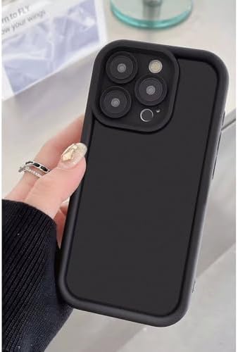 & AKSESUAR iPhone 16 Pro ile Uyumlu Viera Silikon Hafif Ve İnce Yapılı Tam Koruma Sağlayan Şık Ve Dayanıklı Silikon Kılıf (Siyah) - Görsel 3