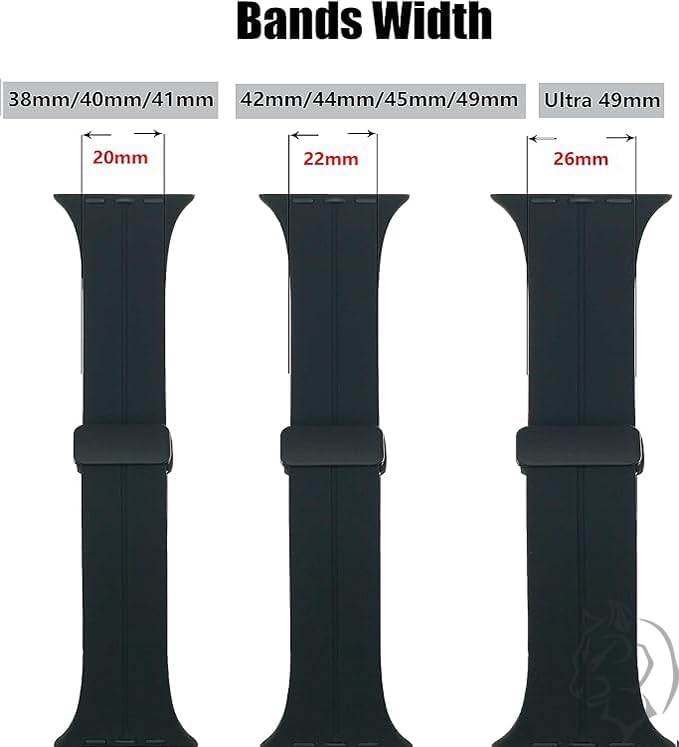 Alternative view of Apple Watch Manyetik Silikon Kordon 42/44/45/49/L Kadın Erkek Spor Kordon iWatch Apple Watch Serisi 8 7 6 5 4 3 2 1 SE Ultra ile Uyumlu