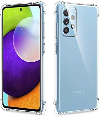 Galaxy A52 ile uyumlu ile Uyumlu Kapak Şeffaf Airbag Antishock Köşe Korumalı Silikon Kılıf
