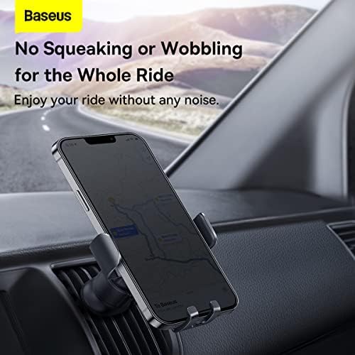 Alternative view of Car Mount Metal Age II Gravity on the vertical and horizontal ventilation grillet Black (SUJS000001)