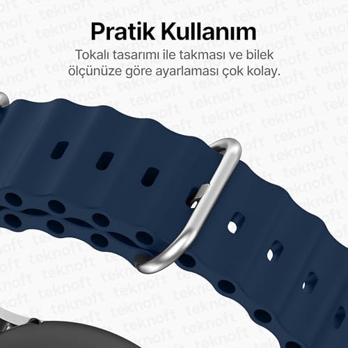 Alternative view of 22mm ile Uyumlu Saatler için Ocean Loop 46mm Silikon Kordon  Watch (GT6 Pro/GT6/GT5 Pro/GT5/GT4/Watch 4 Pro/GT3/GT3 Pro/GT2/GT2 Pro)