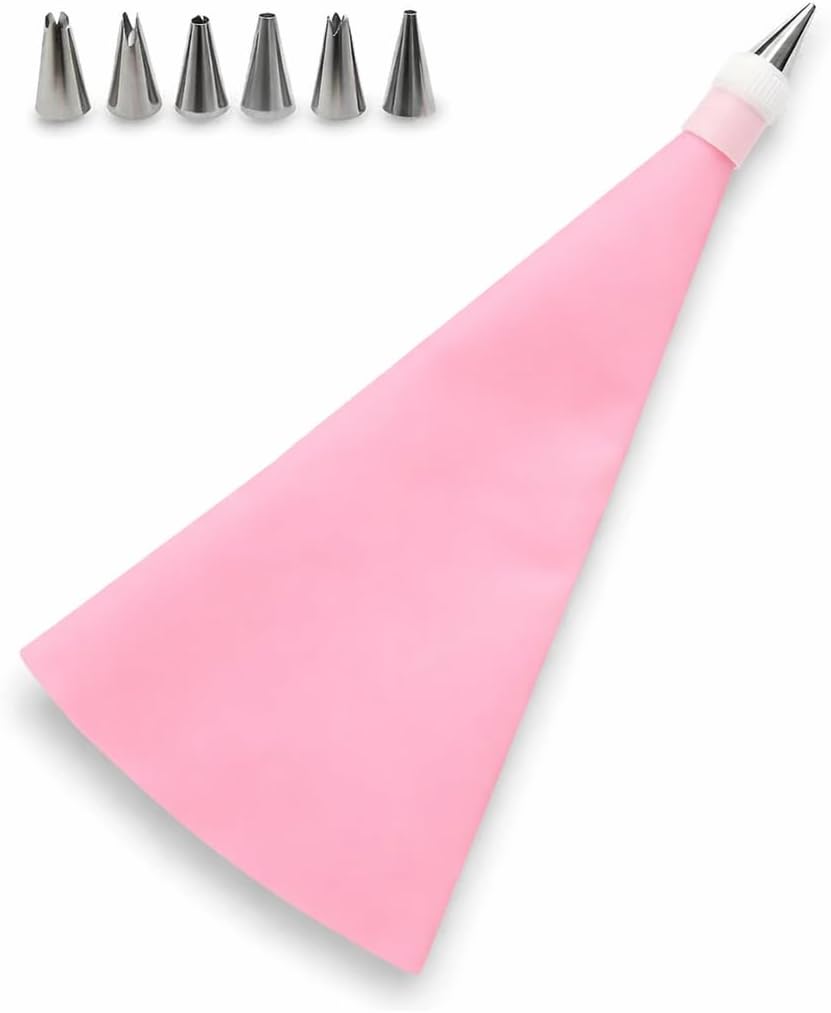 Alternative view of Çok Parçalı Krema Sıkma Torbası Seti, Paslanmaz Çelik Uçlu, Pasta ve Kek Süsleme Kit (8 Parça Çok Renkli)