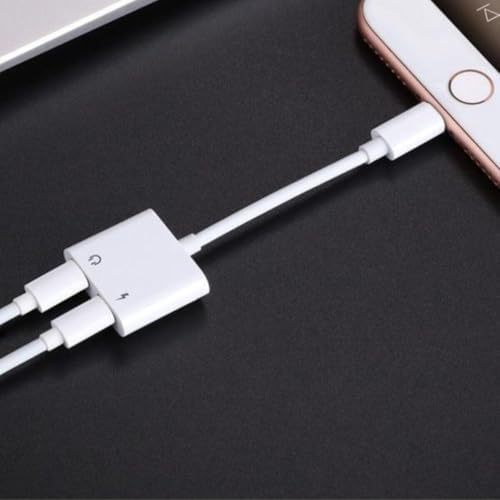 Alternative view of Lightning to Lightning Şarj ve Kulaklık Adaptörü Çift Girişli – Aynı Anda Şarj ve Müzik Dinleme – Arama Destekli Ses Dönüştürücü iPhone X 11 12 13 14 Uyumlu iOS 13 ve Üzeri Uyumlu | MH033